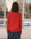 BASERANGE 25 Autumn/Winter Sweater France BAS-PUSOS-RC-AU25-MELOGRANO RED